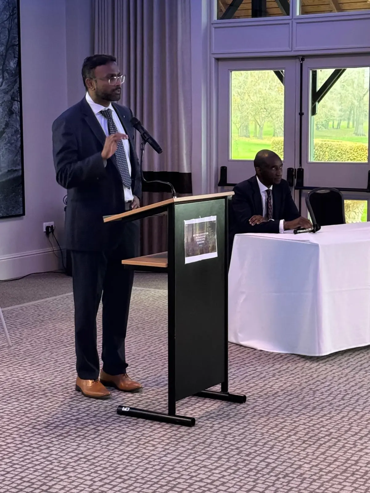 Professor Irshad Shaikh speaking at Norwich Operations